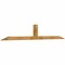Ekena Millwork Portland Rough Sawn Timber Gable Bracket, Western Red Cedar, 108"W x 18"H x 4"D x 4"F, 4/12 Pitch GBW108X18X0404POR00RWR - alternate 3